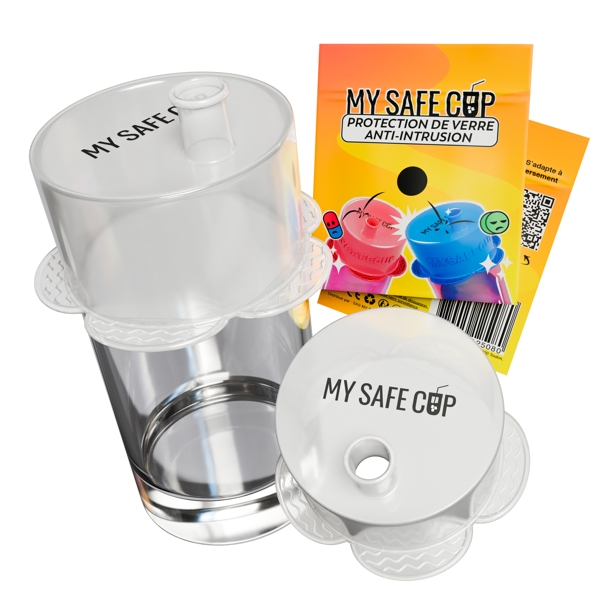 Capotes de verre anti-drogue - Format biberon