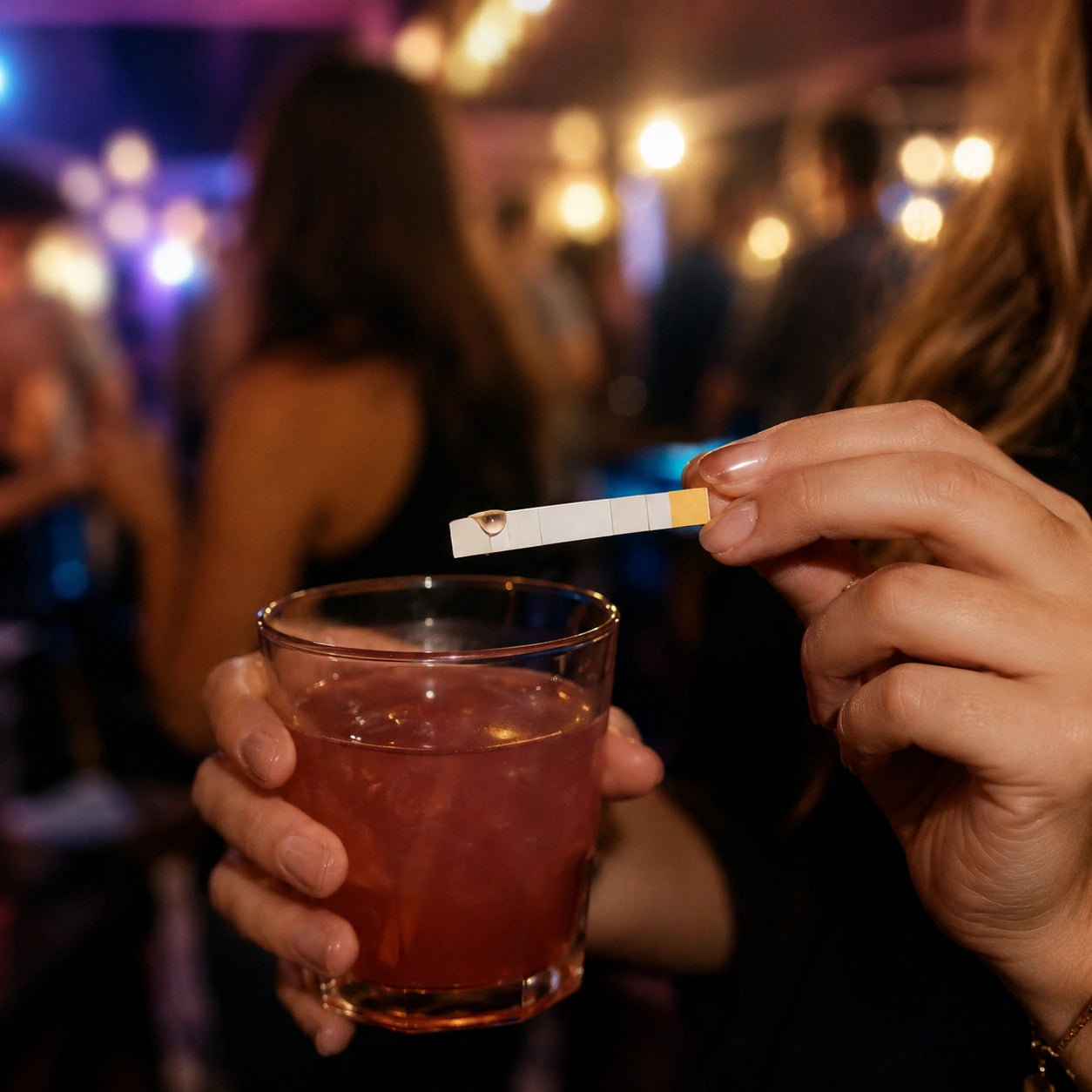 Bandelette CYD anti-drogue en soirée