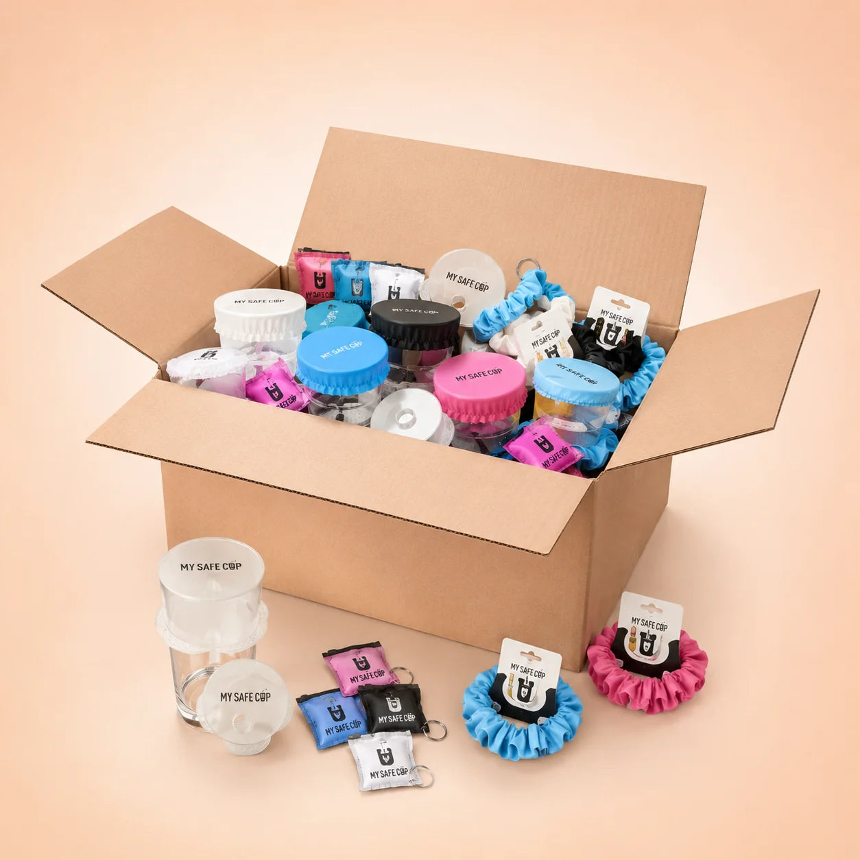 Pack de 250 à 2500 protections de verre - My Safe Cup