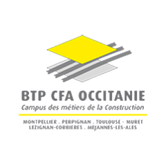 Logo du BTP CFA Occitanie, partenaire de My Safe Cup